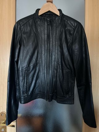 Cazadora de cuero Salsa Talla S