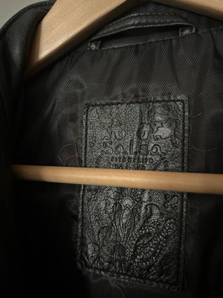 Cazadora de cuero Salsa Talla S