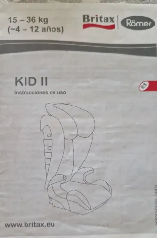 Silla coche Britax Römer Grupo 2