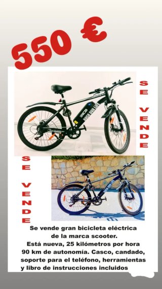 Bicicleta Eléctrica RCB RK15 Negra