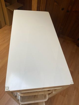 Estantería Jonaxel 4 cajones metal blanco Ikea