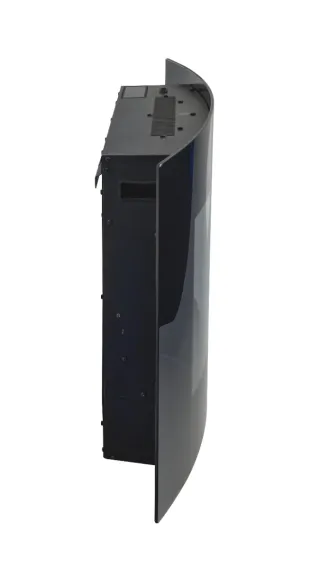 Chimenea Eléctrica Negra con Piedras