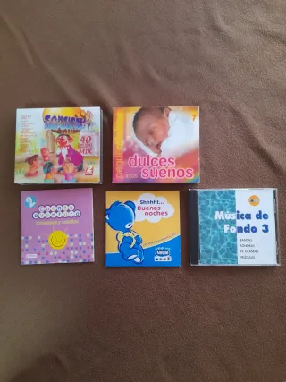 Lote 5 CDs Infantiles y Música Relajante. Original