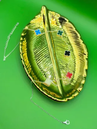 Collar y Pendientes Plata 925 Multicolor