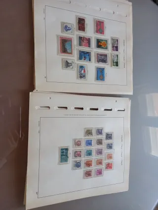 Hojas de sellos Italia Schaubek