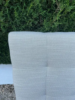 Cabezal Tapizado en tela de color beige 160 cm Ike