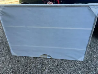 Cabezal Tapizado en tela de color beige 160 cm Ike