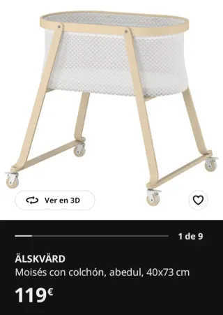 Cuna Moisés Ikea Älskvärd