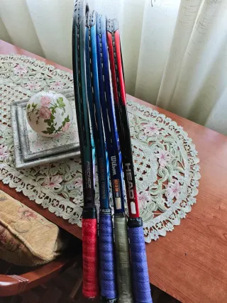 Pack 4 raquetas tenis + bolsa