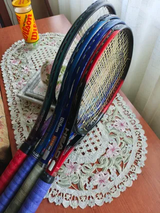 Pack 4 raquetas tenis + bolsa