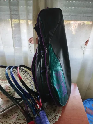 Pack 4 raquetas tenis + bolsa