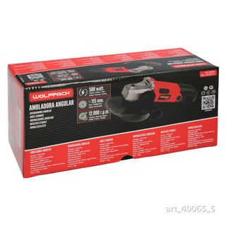 Amoladora Wolfpack 500W Ø115mm 12000 RPM