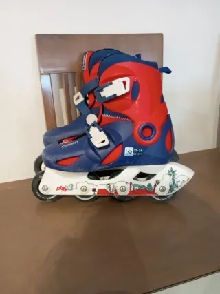 Patines Oxelo Talla 32-34 y casco
