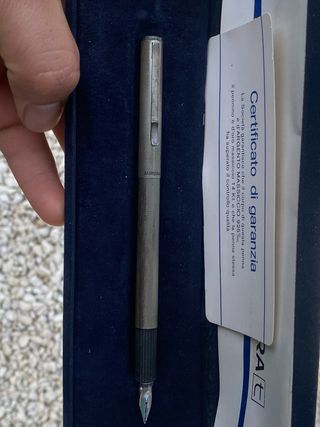 Aurora Hastil Penna Stilografica Argento Massiccio