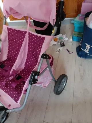 Silla de paseo gemelar para muñecas