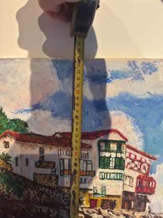 Pintura Lienzo Puerto con Barcas