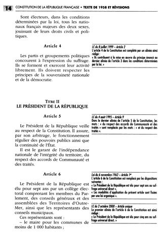 CONSTITUCION DE FRANCIA.