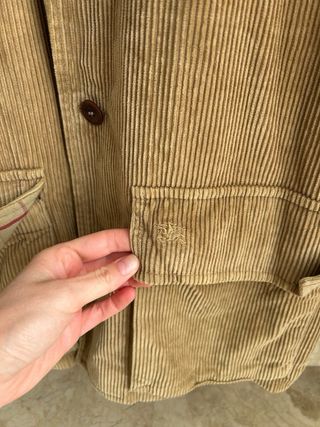 Abrigo beige de Burberry de Lana