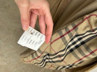 Abrigo beige de Burberry de Lana