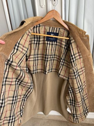 Abrigo beige de Burberry de Lana