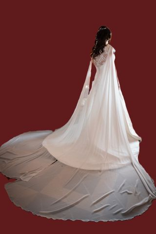 Vestido Novia Alas y Cancán Talla Única