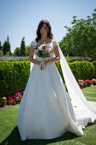 Vestido Novia Alas y Cancán Talla Única