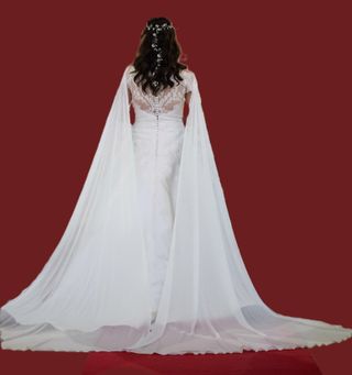 Vestido Novia Alas y Cancán Talla Única