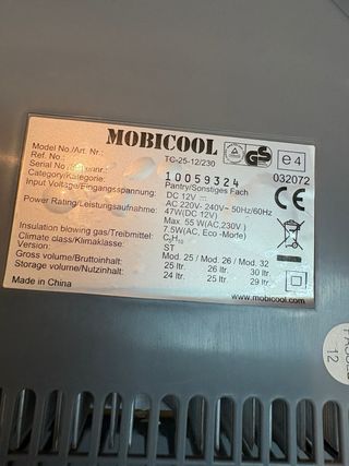 Nevera eléctrica para coche