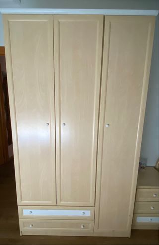 Habitación completa: Armario, Cama, Mesa y colchon