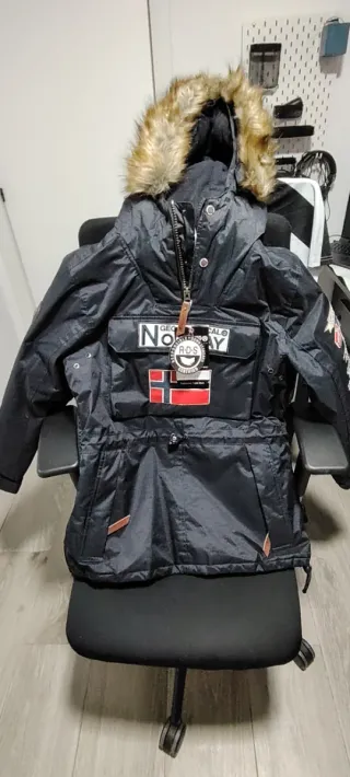 Chaqueta Geographical Norway Negra Nueva