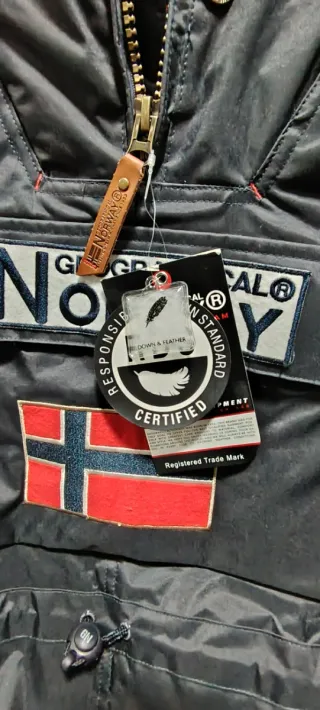 Chaqueta Geographical Norway Negra Nueva