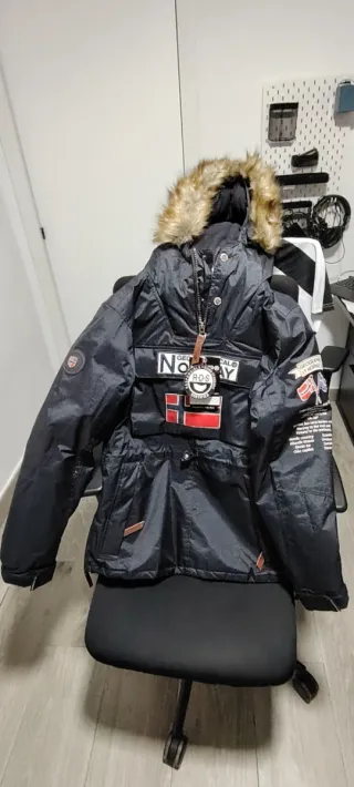 Chaqueta Geographical Norway Negra Nueva