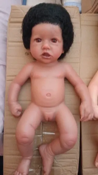 Bambole Reborn in Silicone con Capelli