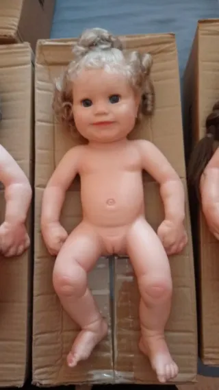 Bambole Reborn in Silicone con Capelli