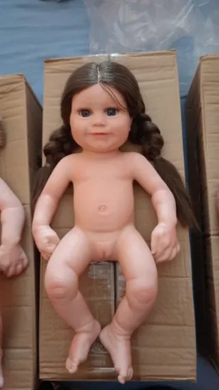 Bambole Reborn in Silicone con Capelli