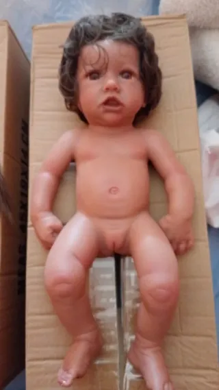 Bambole Reborn in Silicone con Capelli