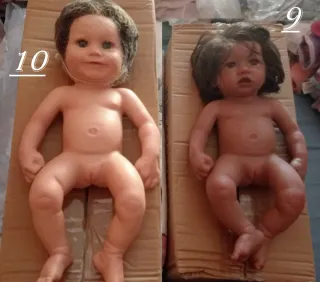 Bambole Reborn in Silicone con Capelli