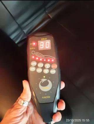 Sillón relax polipiel negro