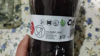 Borraccia in plastica trasparente colorata