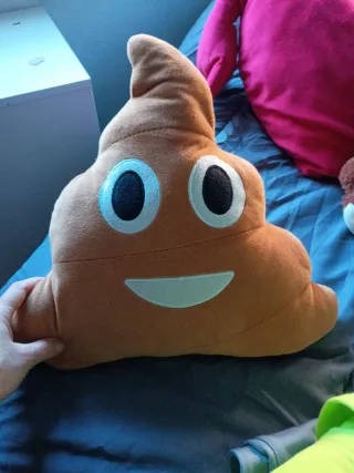 Cojín Caca Emoji Marrón