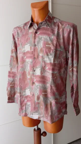 Camisa vintage hombre estampado
