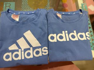 Camisetas Adidas Niña Azul Talla 11-12 justa