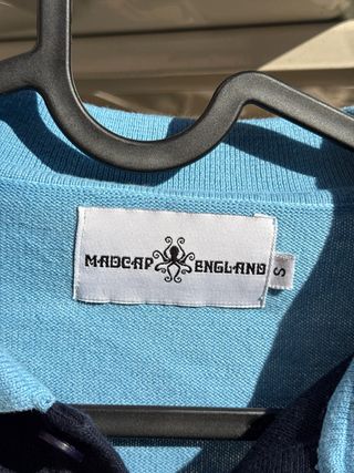 Camiseta Polo Vintage Mod Made in England Azul