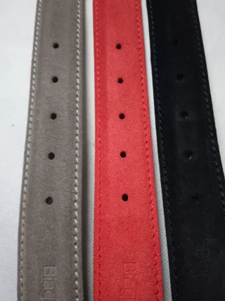 Set 3 Cinture Uomo Pelle Camoscio Biagiotti