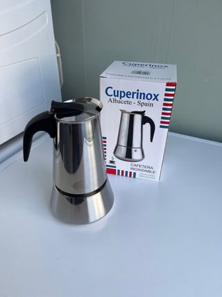 Cafetera cuperinox 6 tazas induccion|gas|vitro