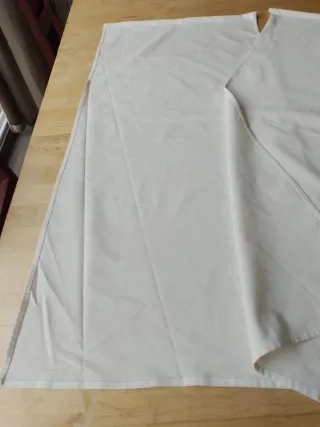 Cortina lienzo beige 43x97 con barra