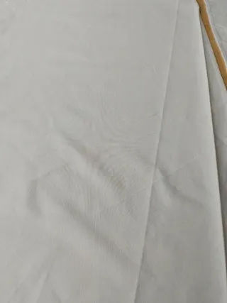 Cortina lienzo beige 43x97 con barra