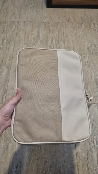 Funda para portátil/ordenador (rosa y beige)