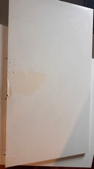 Mesa extensible blanca madera y metal