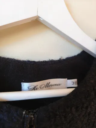 Abrigo La Morena Negro/Azul Talla M